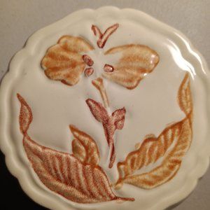 Vintage Haeger Pottery Covered Trinket Box Ashtray  936 USA